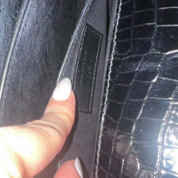 Saint Laurent Sunset Medium Crocodile-Embossed Crossbody Bag - Picture 10 of 16